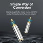ADAPTADOR AUDIO JACK 2.5/M JACK 3.5/H PLATA VENTION